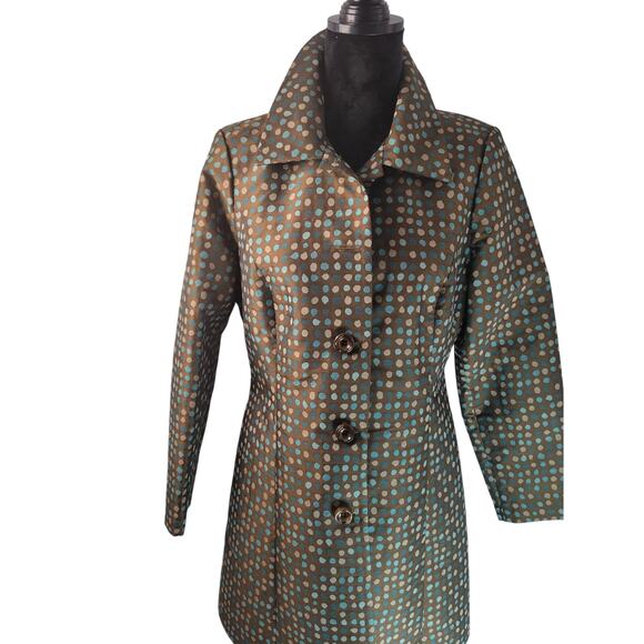 Bentley A | The Connector Coat – Satin Polka Dot Statement Trench - Medium - Picture 1 of 6